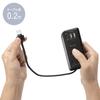 Sanwa Supply PD33W Power Strip with Cord Retractor (3 AC Outlets + 1 Type-C + 2 USB-A), Mobile, Compact, Black, TAP-MCU3BK