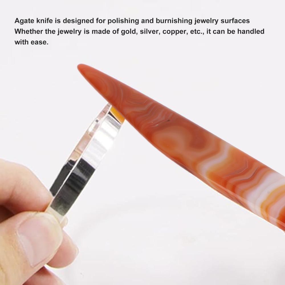 Multiple Sizes Agate Burnisher Agate Material Burnishing Tool Gold Polishing
