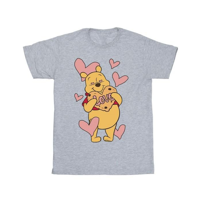 Winnie the Pooh Boys Love Heart Cookie T-Shirt