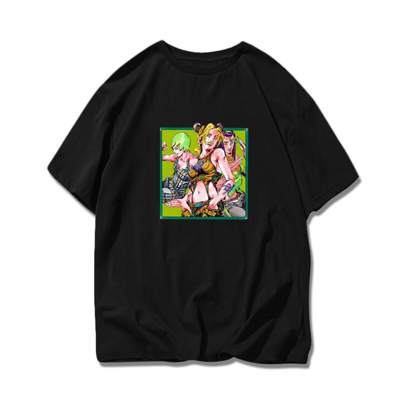 Удивительное приключение ДжоДжо Пустая полоса Сюй Лун Каменный океан Спорт 100% хлопок Футболка Супер горячая мужская и женская футболка с коротким рукавом