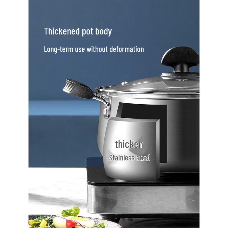 COOKER KING 304 Stainless Steel 20cm Universal Soup Pot