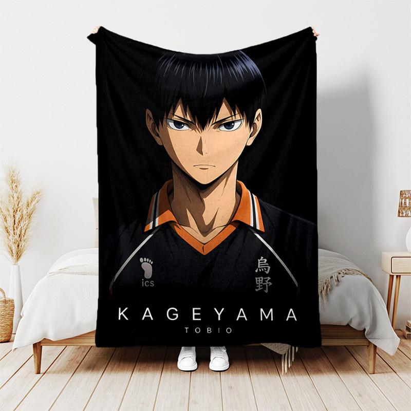 1pc Blanket - Haikyu Print Design, Lightweight Blanket for Sofa, Bed- Soft &Warm, Gift for All Seasons