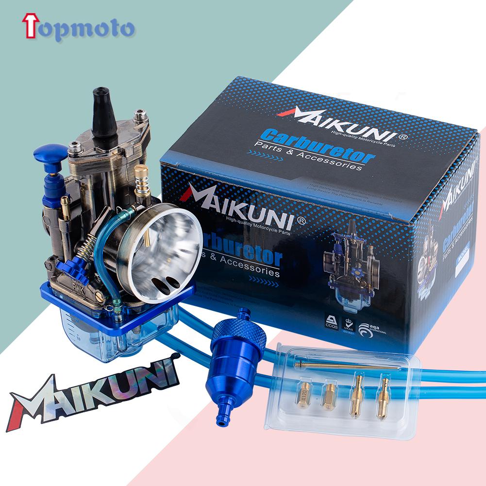 Универсальный карбюратор для мотоцикла PWK 21 24 26 28 30 32 34 мм Для Mikuni Maikuni OKO YZ85 Power Jet Синяя прозрачная крышка поплавковой камеры