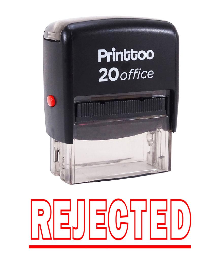 Printtoo Self Inking Rubber Stamp Office Канцтовары ОТКЛОНЕНЫ Custom