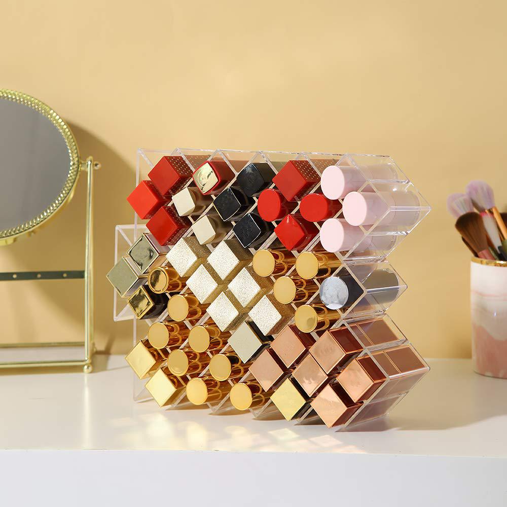 Пылезащитный ящик для хранения косметики, подставка для косметики, держатель для блеска для губ, органайзер для помады