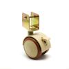 4Pcs 2'' Furniture Crib Swivel Casters Cabinet Clamp with Brake Wheels Nylon Furniture Support Leg for Chairs Baby Bed Trolley