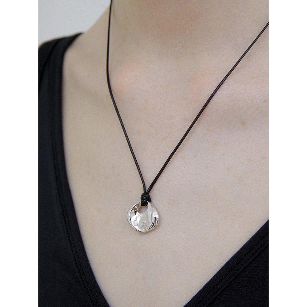 [Byhyeres] (W) Clay String Necklace Bh7N56737Wb800