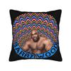 Barry Wood Bobblehead Square Pillow Cases Cushion Cover Fashion Zipper Decorative Throw Pillow Case Cover for Home 18"x18"