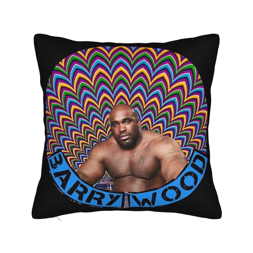 Barry Wood Bobblehead Square Pillow Cases Cushion Cover Fashion Zipper Decorative Throw Pillow Case Cover for Home 18"x18"