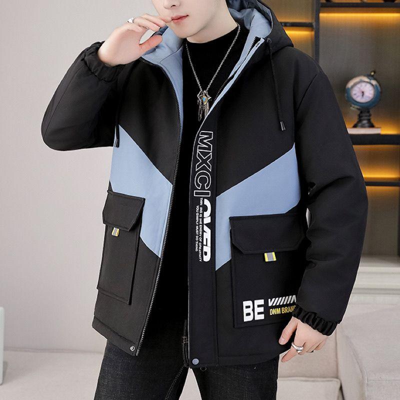Мужские куртки Молодежные куртки Весна и осень Повседневная Красивая студенческая одежда с капюшоном Мужские комбинезоны Пальто