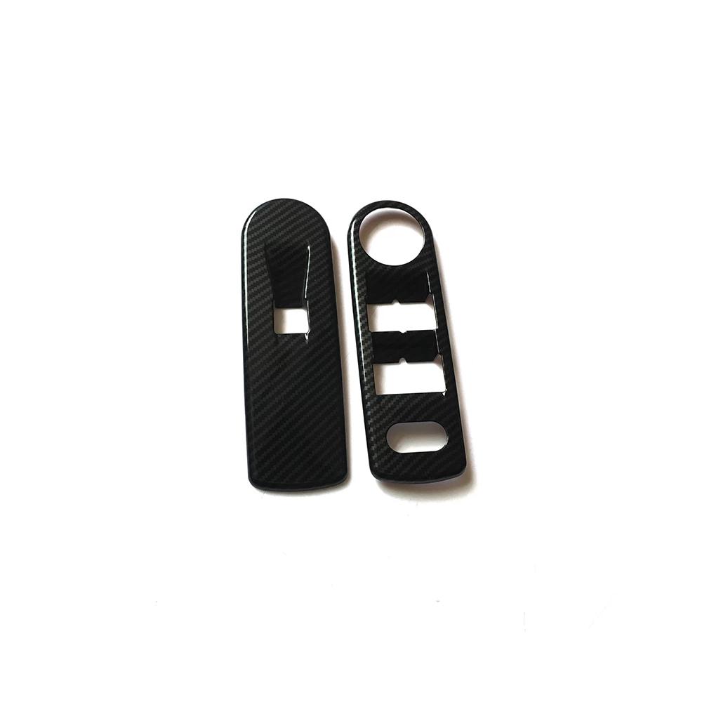 RHD LHD для Toyota Proace City VERSO + карбоновый матовый хромированный подлокотник двери автомобиля, отделка окна, стеклянная крышка переключателя подъема