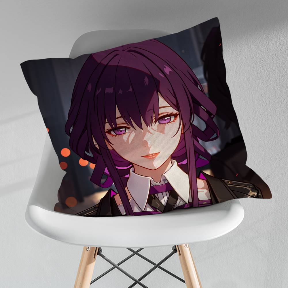 HHonkai Star Rail KKafka Various Sizes Square Pillow Case For Car Home Bedchamber Decor Birthday Gift