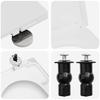 Adjustable Toilet Seat White 48 x 36.5 x 4.5 cm Polypropylene