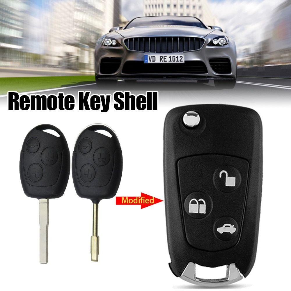 Чехол для ключа автомобиля с 3 кнопками, чехол для дистанционного ключа для Ford Focus Mondeo 2 3 Festiva Fiesta, ключ от автомобиля