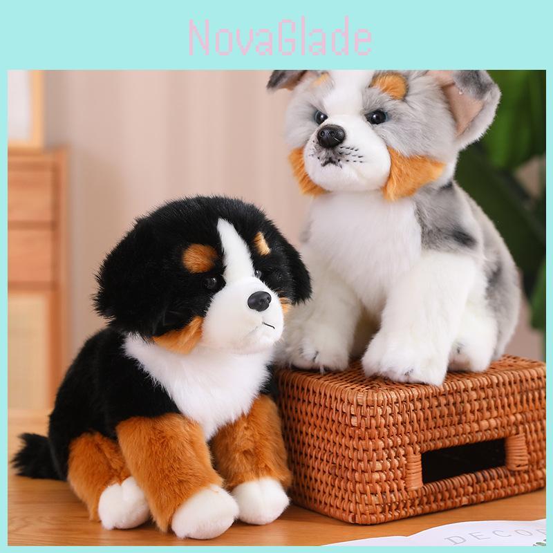 Animal Plushie Doberman Dog Soft Decor For Home And Office Use