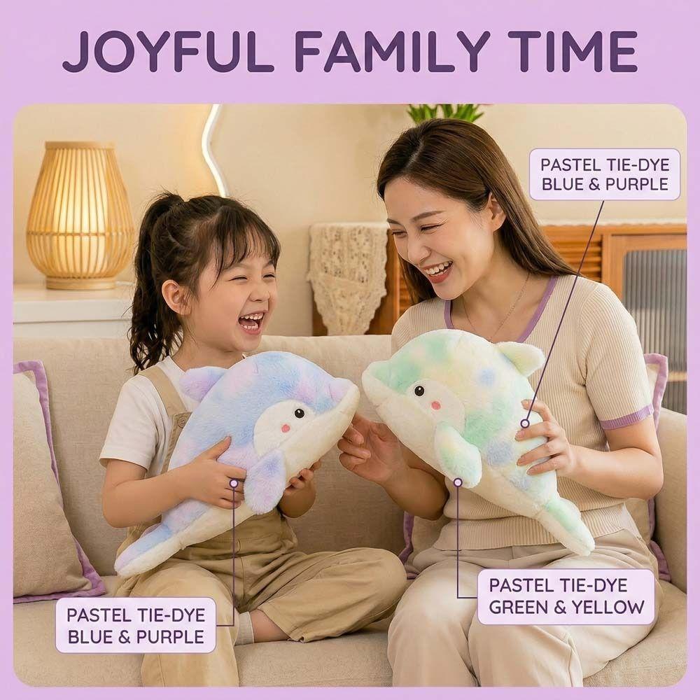 Soft Animal Dolphin Doll PP Cotton Animal Plush Pillow Festival Party Decor