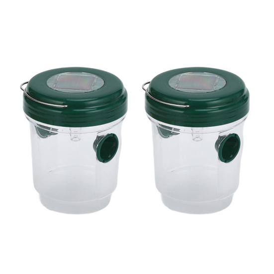 2/4 шт. Уличная подвесная ловушка для ос на солнечной батарее, ловушка для шершней и пчел