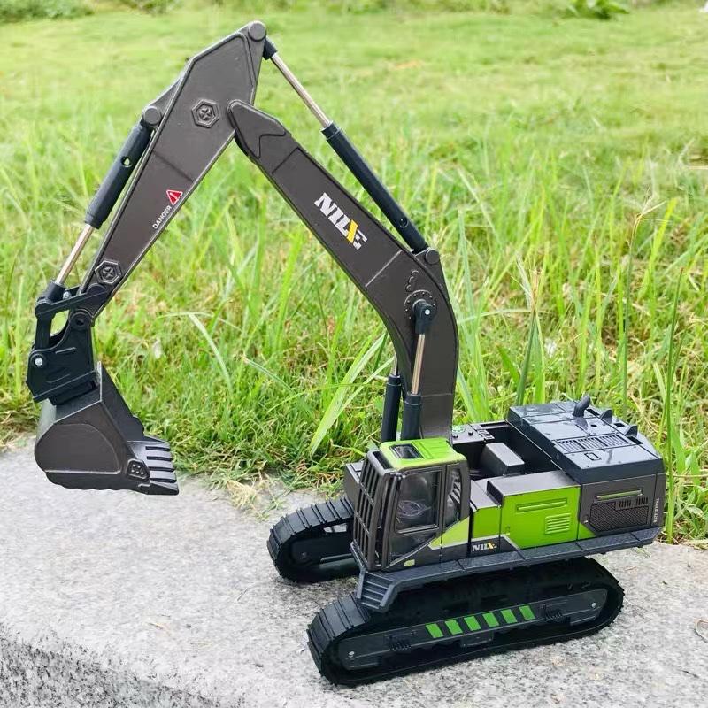 Non-Toxic 1/50 Diecast Engineering Vehicle Excavator Bulldozer Car Model Simulation Alloy Head Dumper Truck Crane Tanker Toys For Kids Children