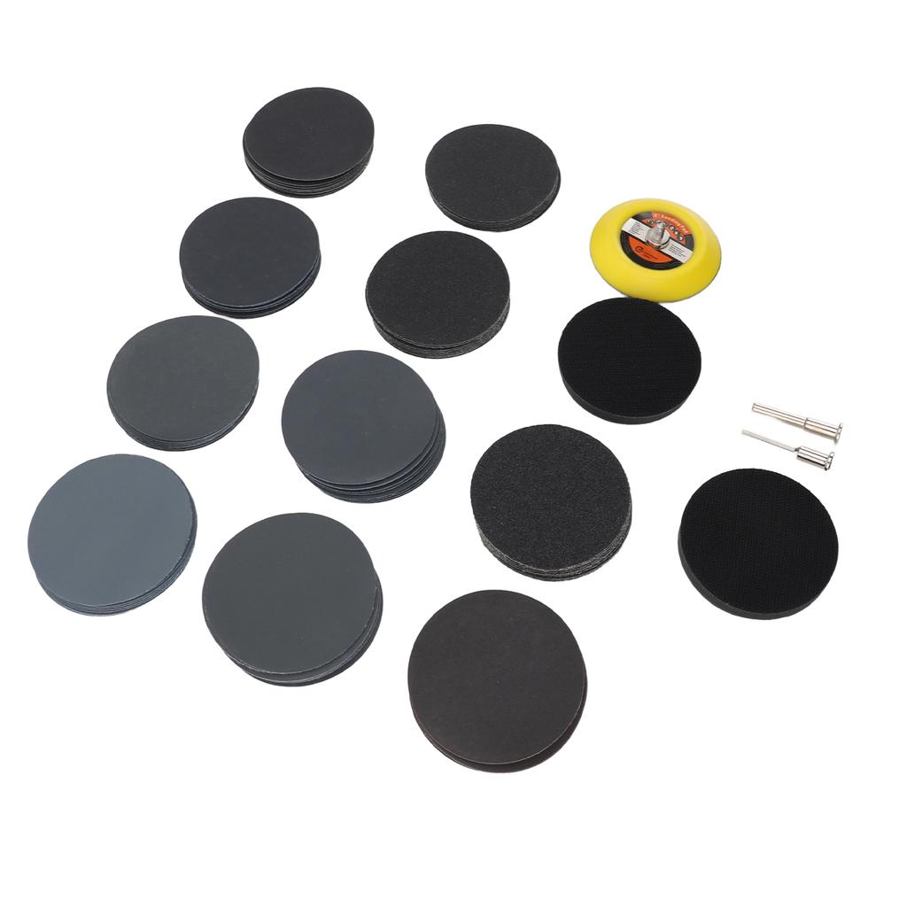 Sanding Discs Paper Mirror Polishing Grit 60 100 150 240 400 600 1000 1500 2000 3000 Wet Dry Sandpaper Set Hook and