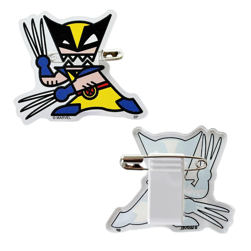 Small Planet Marvel Акриловый значок SD Полный набор из 5 штук «Дэдпул и Росомаха»