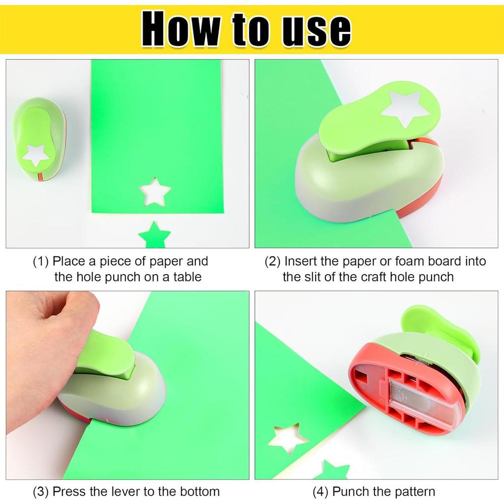 3 шт. Дырокол для скрапбукинга в форме звезды, DIY, дырокол для бумаги, скрапбукинг, экономия труда для пробивки отверстий, тиснение