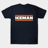 Мужская черная футболка с принтом Iceman - Caleb Williams Печать на трансферной бумаге без вырезания Хлопковая футболка