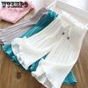 Hanging Loose Ice Silk Children's Wide Leg Pants Skirt Pants Girls' Summer Seven Inch Mosquito Proof Pants Loose Casual Pants