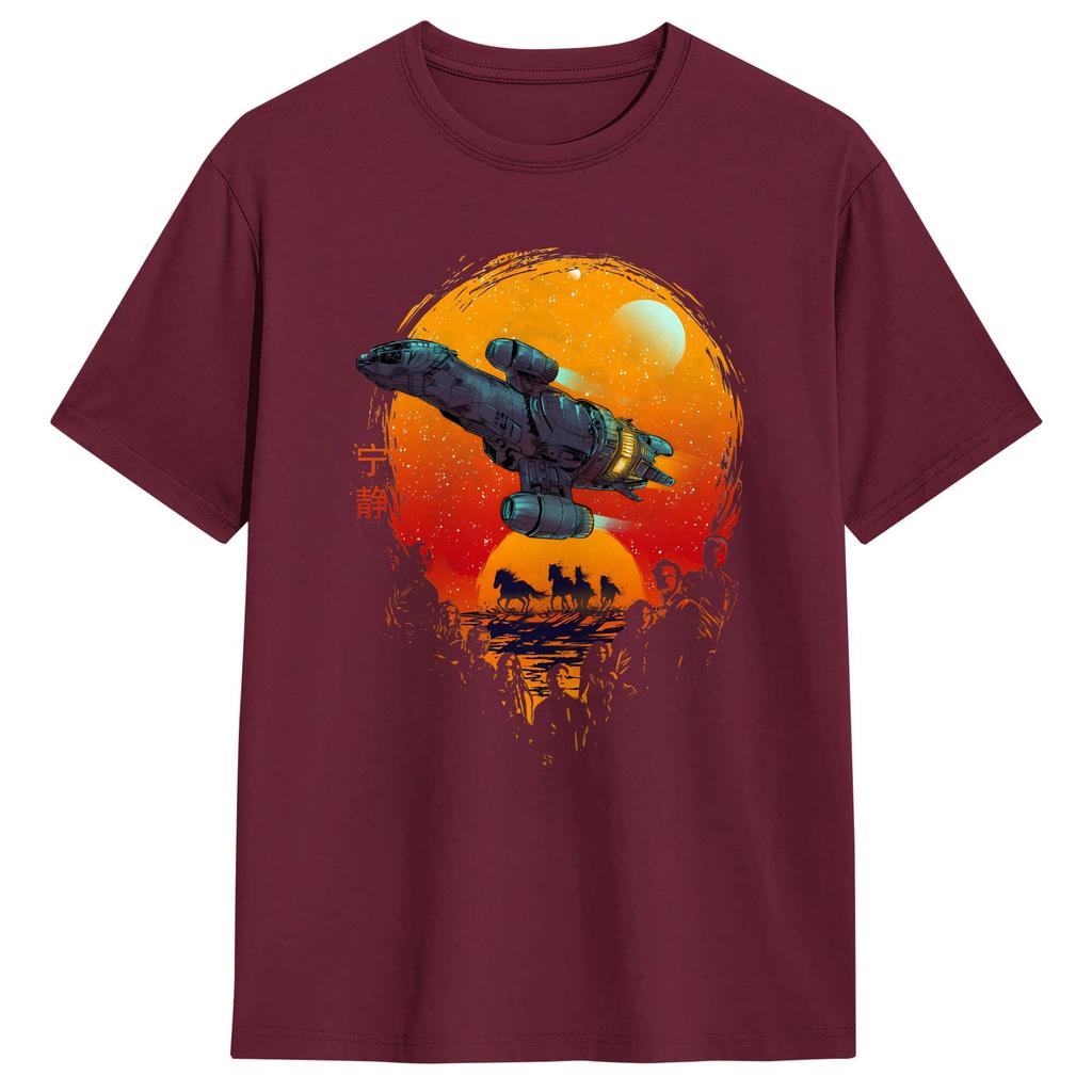 Firefly Serenity Cant Take The Sky From Me Unisexs T Shirts Novelty Tees Short Sleeve Round Collar TShirts Pure Cotton Clothes