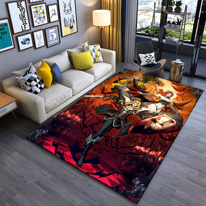 Vampire Warrior Fantasy Carpet suitable as a non-slip mat for the living room or bedroom sofa