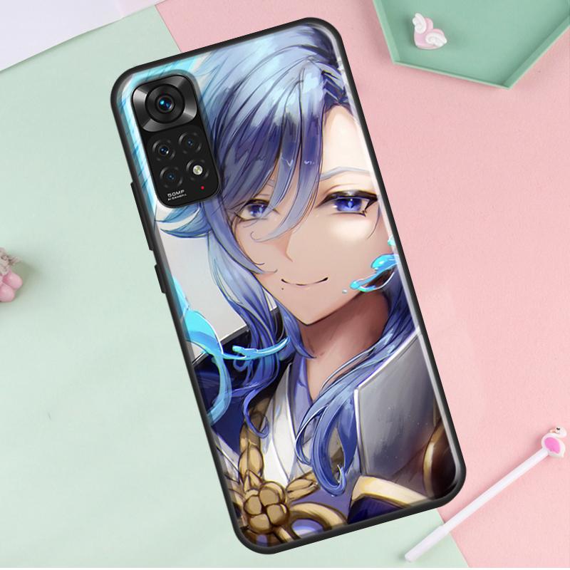 Kamisato Ayato Genshin Impact для Redmi Note 12 Pro Plus Чехол для Redmi Note 10 8 9 11 Pro 12S 11S 10S 9S 9C 10C 12C Чехол