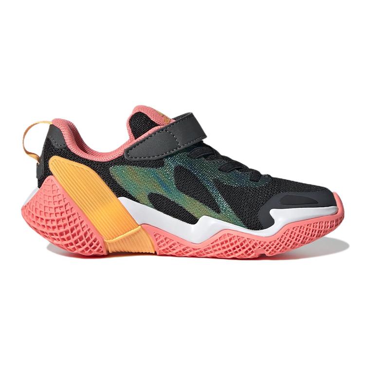adidas 4Uture Rnr El K Износостойкие Низкие Детские Беговые Кроссовки Черно-Розовые Детские GV7874