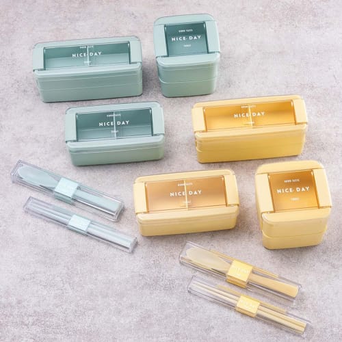 Набор палочек и ложки Iwasaki Kogyo 18 см, мятный, 3,5 см Ш x 19 см Г x 2,2 см В, H-600 MT, можно мыть в посудомоечной машине, со сверхпрочным футляром