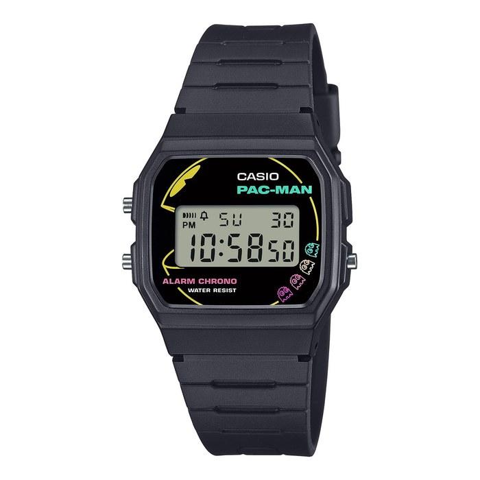 Casio Часы Casio Classic PAC-MAN Модель в честь сотрудничества F-91WPC-1AJR Мужские Черные