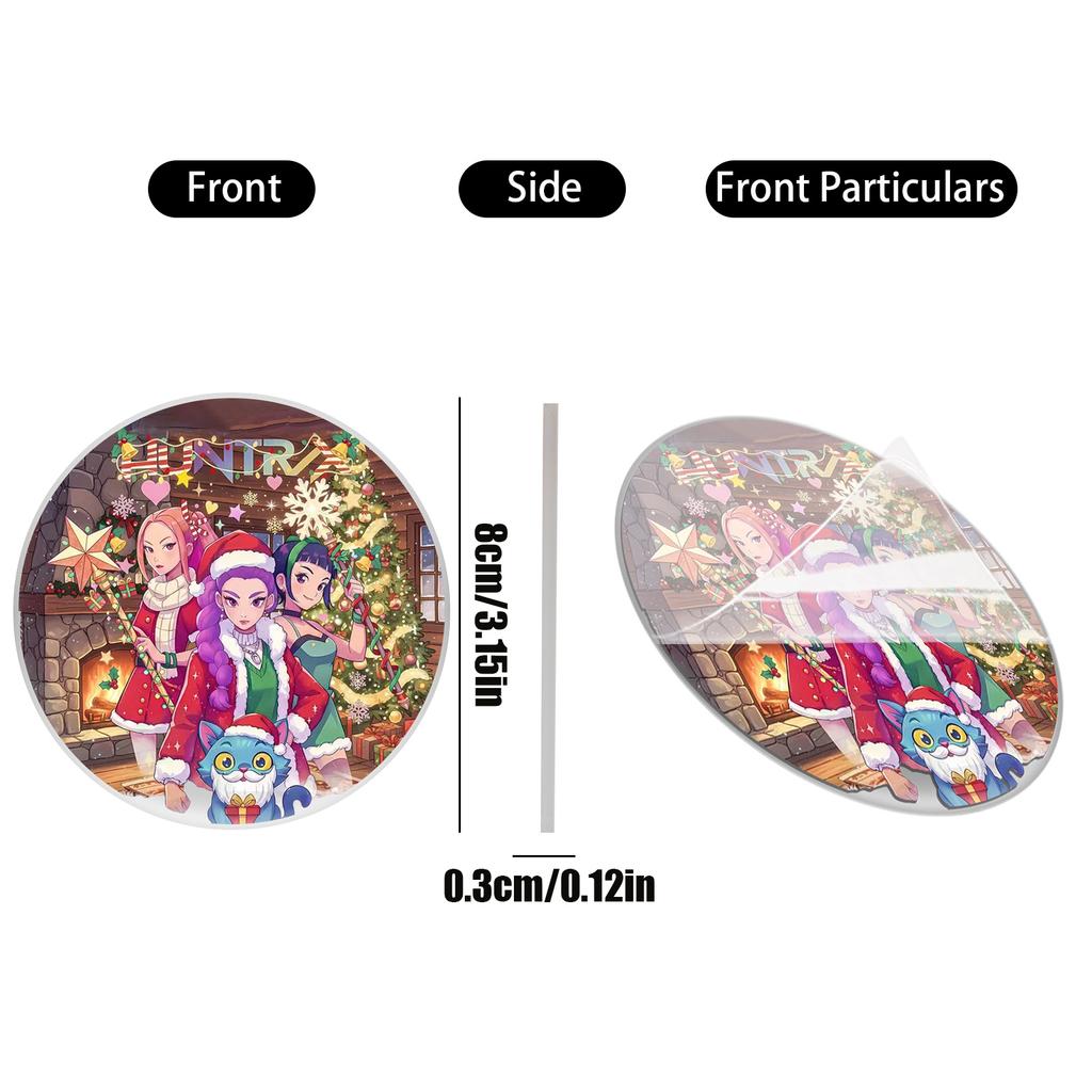 Рождественский кулон, кулон с элементами аниме, подарок для звездочетов