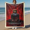 1 шт. ANNABELLE COMES HOME Внешнее фланелевое одеяло Мягкий плюшевый декор для пикников, кемпинга, спальни, игровой комнаты, офиса1223A