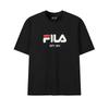 Fila Оригинальная Модная Простая Ретро Классическая Повседневная Футболка Унисекс Топы Черный F51U629105FBK