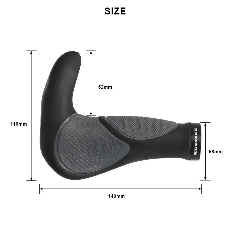 Велосипедные ручки TPR резиновые интегрированные алюминиевые сплавы одинарная блокировка велосипедного руля противоскользящие амортизационные велосипедные ручки