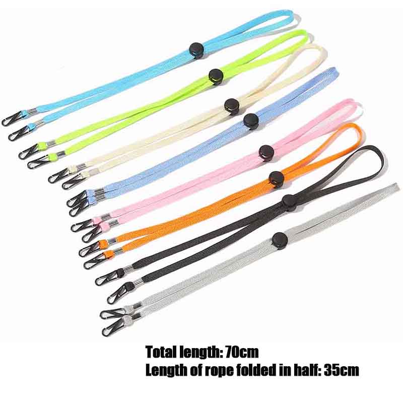 Ремешок для маски, женские и мужские очки, веревка для очков для чтения, подвесная веревка, цепочка на шею, подарки, ремешок для очков, 5 шт., высококачественная регулируемая цепочка для очков