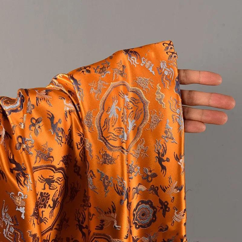 Жаккардовая парчовая ткань 100x145 см китайский стиль чонсам ханьфу платье сценическая одежда сумка атласная ткань материал для шитья своими руками