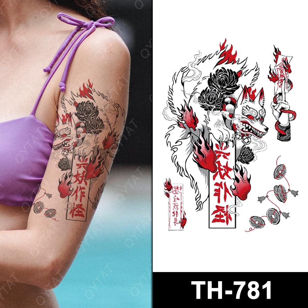 Custom Half Arm Temporary Tattoo Sticker Tribal Tatuaje Temporal