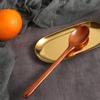 Long Handle Flatware Mixing Ellipse Wooden Spoons Soup Spoons Kitchen Utensil Cooking Supplies