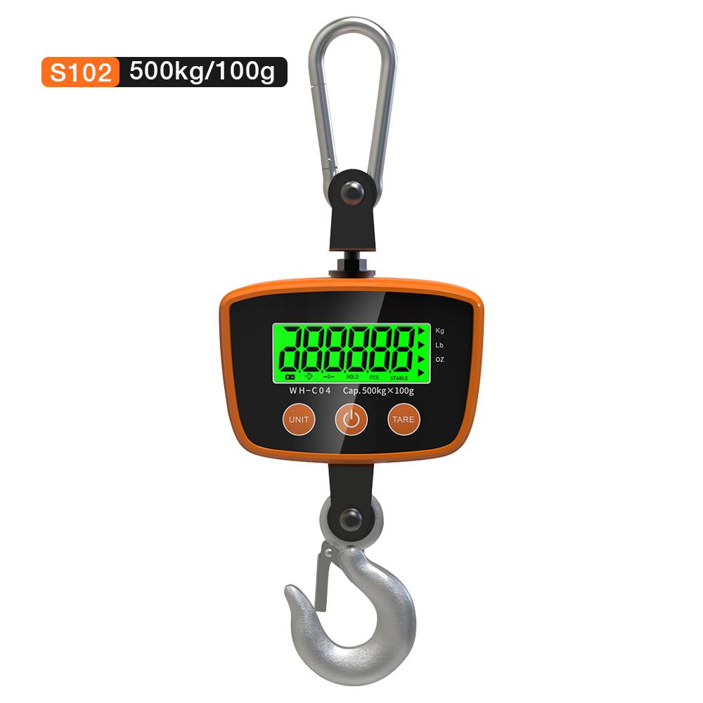 300 кг/50 г Мини-крановые весы Цифровые подвесные крюковые весы с ЖК-подсветкой Электронные тяжелые весы для сельскохозяйственной промышленности