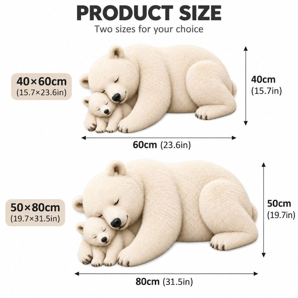 Quick Drying Bear-Shaped Area Rug Absorbent Bathroom Floor Mat New Diatom Mud Mat Home Decor