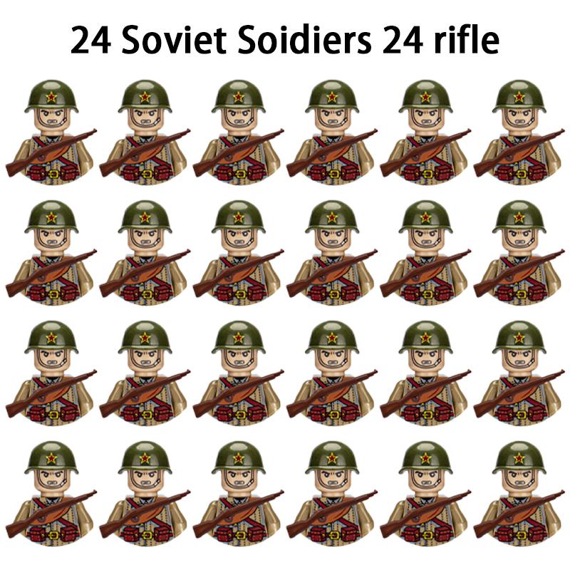 24 шт./партия Военный персонаж Второй мировой войны Армия Второй мировой войны Строительные блоки Персонаж солдата армии Второй мировой войны Строительные блоки Детские праздничные подарки Игрушки