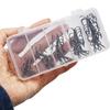 50Pcs/Box Iron Treble Fishing Hook Barbed Three Claw Fishhook Portable Triple Fishing Hook  Fishing