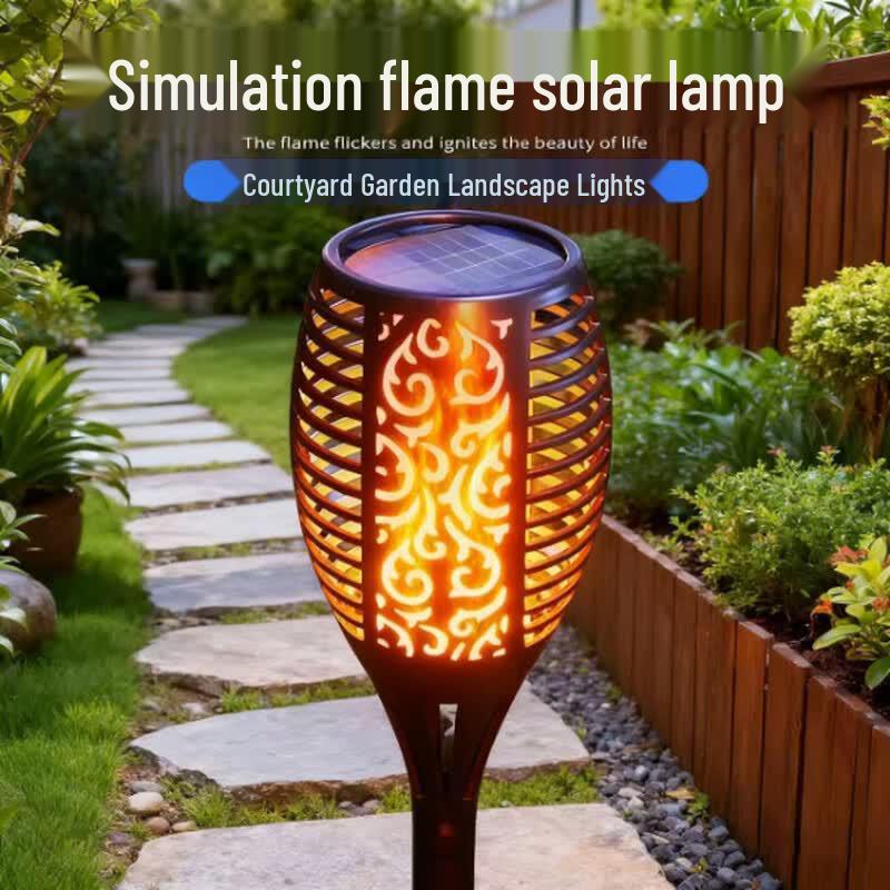Садовый фонарь Li Shi Solar Flame для улицы, 4 шт.