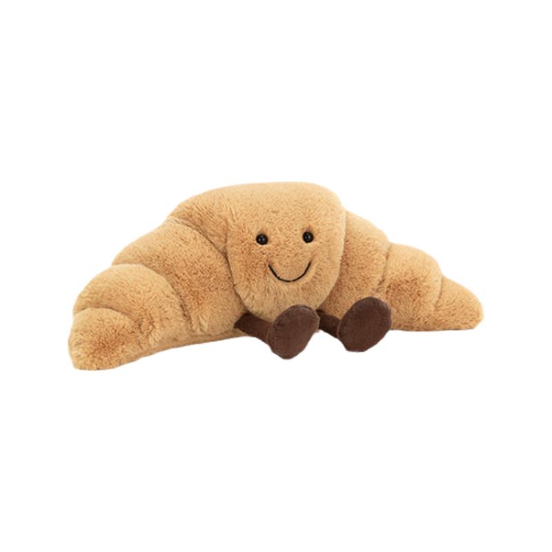 JELLYCAT Серия 'Веселая Еда' Круассан Милая Кукла Плюшевая Кукла Высота 7 см