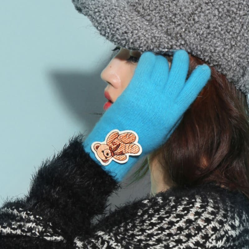 RACOHA Перчатки для смартфона_Softy Co Ангоровая перчатка