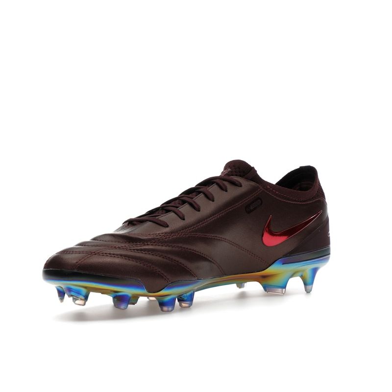 Nike Tiempo Legend 10 Elite Luxe FG Made In Italy Montebelluna - Port Wine Unisex Sneakers Red Bright-Crimson FZ1487-600