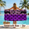 Custom Text Beach Towel, Soft Absorbent Swimming Multi-use TowelScream Ghostface